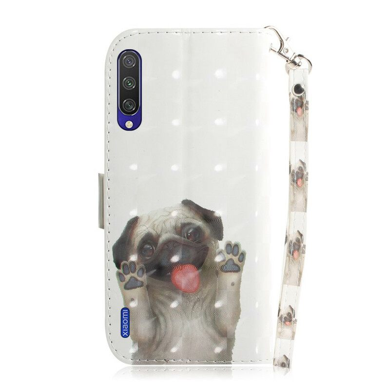 Θήκη Flip Xiaomi Mi A3 με κορδονι Love My Dog Thong