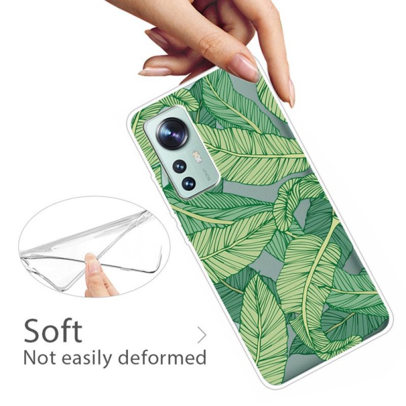Θήκη Xiaomi 12 Pro Φύλλα Σιλικόνης