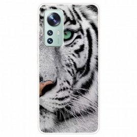 Θήκη Xiaomi 12 Pro Λευκή Τίγρης