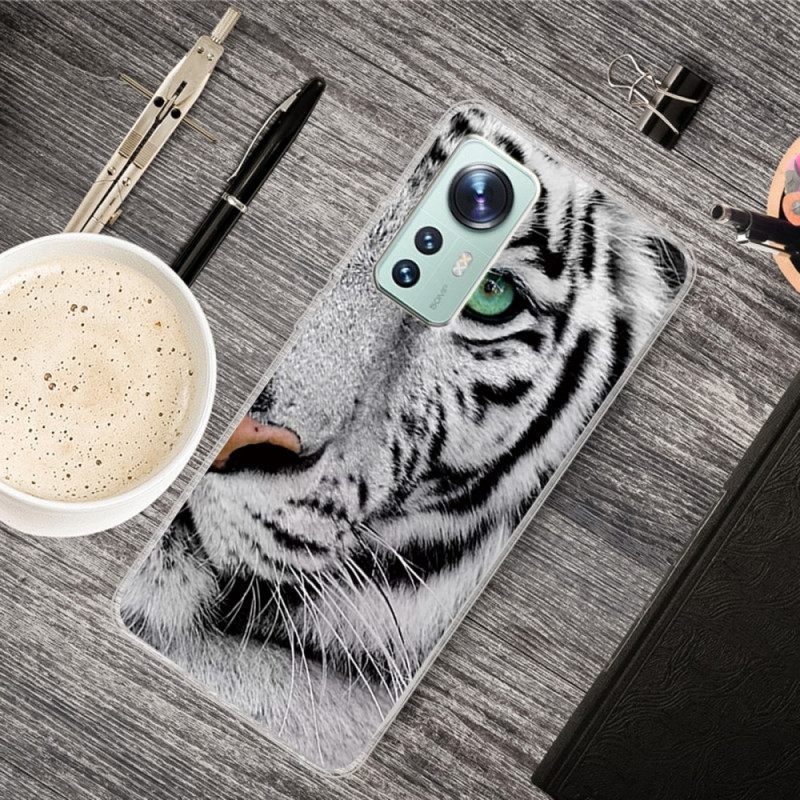 Θήκη Xiaomi 12 Pro Λευκή Τίγρης