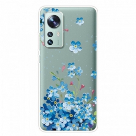 Θήκη Xiaomi 12 Pro Μπλε Λουλούδια
