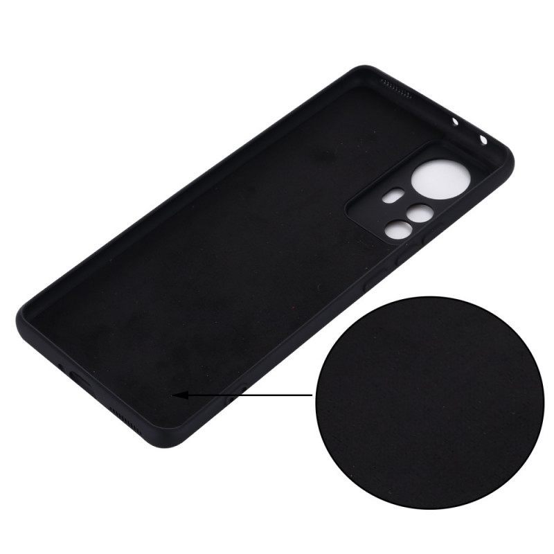 Θήκη Xiaomi 12 Pro Υγρή Σιλικόνη Με Κορδόνι
