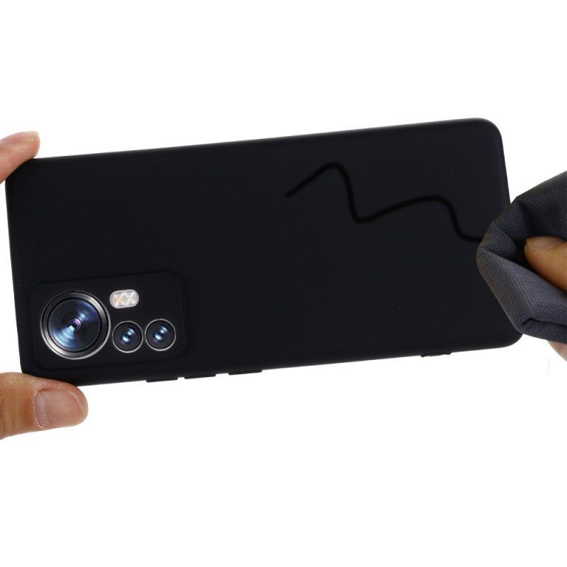 Θήκη Xiaomi 12 Pro Υγρή Σιλικόνη Με Κορδόνι