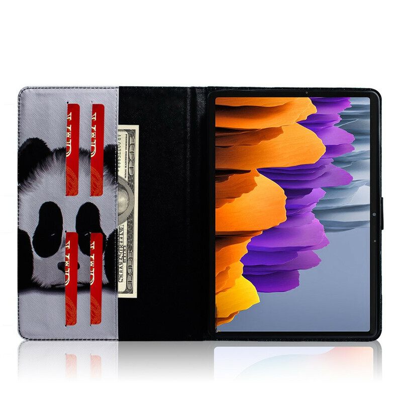 δερματινη θηκη Samsung Galaxy Tab S7 / Tab S8 Κεφάλι Panda