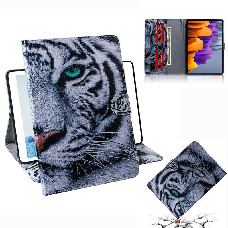 Κάλυμμα Samsung Galaxy Tab S7 / Tab S8 Κεφάλι Τίγρης