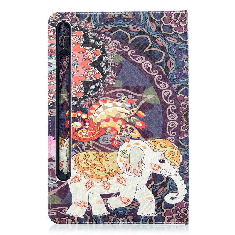 Κάλυμμα Samsung Galaxy Tab S7 / Tab S8 Μοτίβο Εκτύπωσης Ελέφαντα