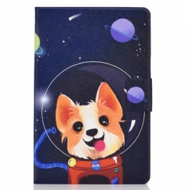 Θήκη Flip Samsung Galaxy Tab S7 / Tab S8 Διαστημικός Σκύλος