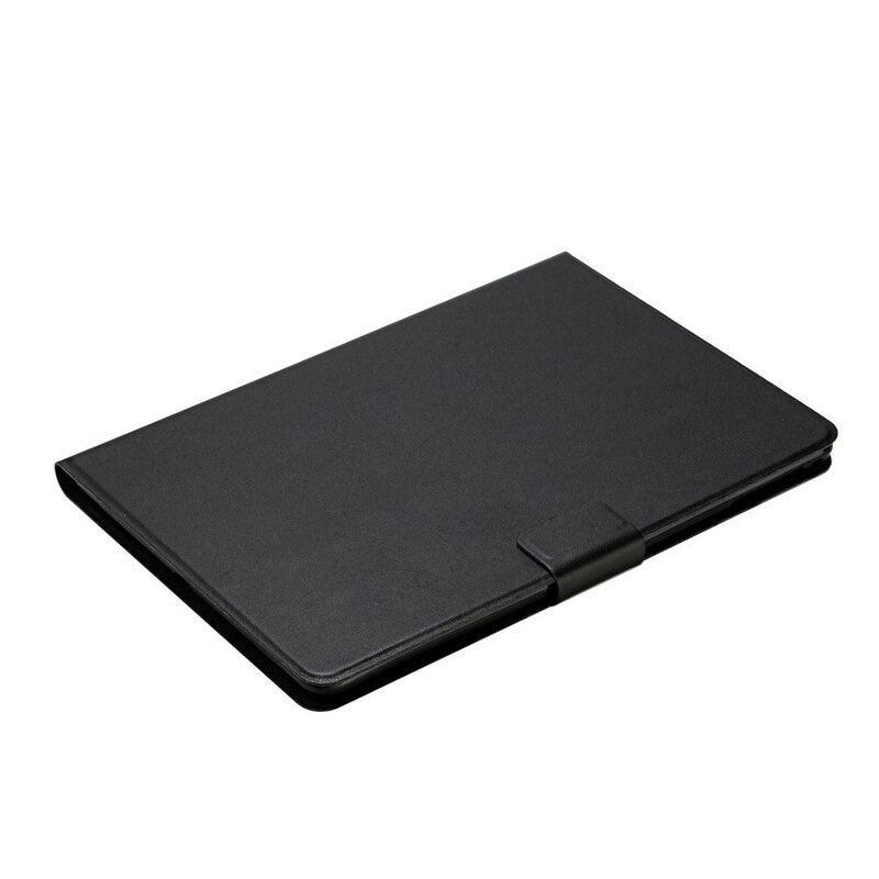 Θήκη Flip Samsung Galaxy Tab S7 / Tab S8 Κλασικό Ψεύτικο Δέρμα