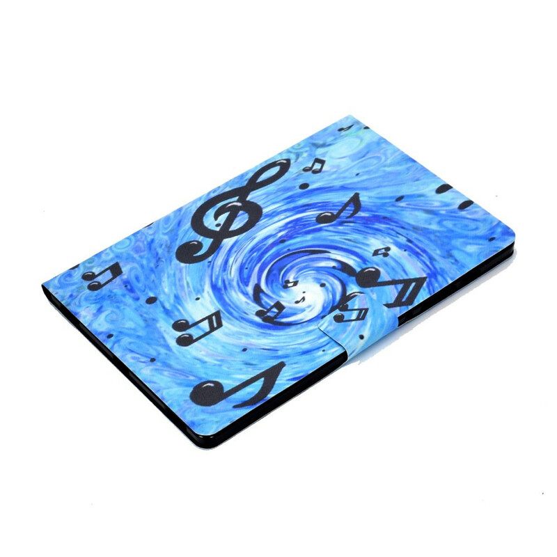 Θήκη Flip Samsung Galaxy Tab S7 / Tab S8 Μουσικές Νότες