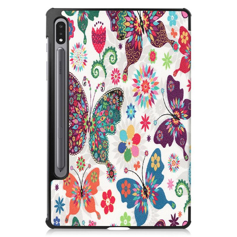 θηκη κινητου Samsung Galaxy Tab S7 / Tab S8 Βάση Γραφίδας Vintage Flowers