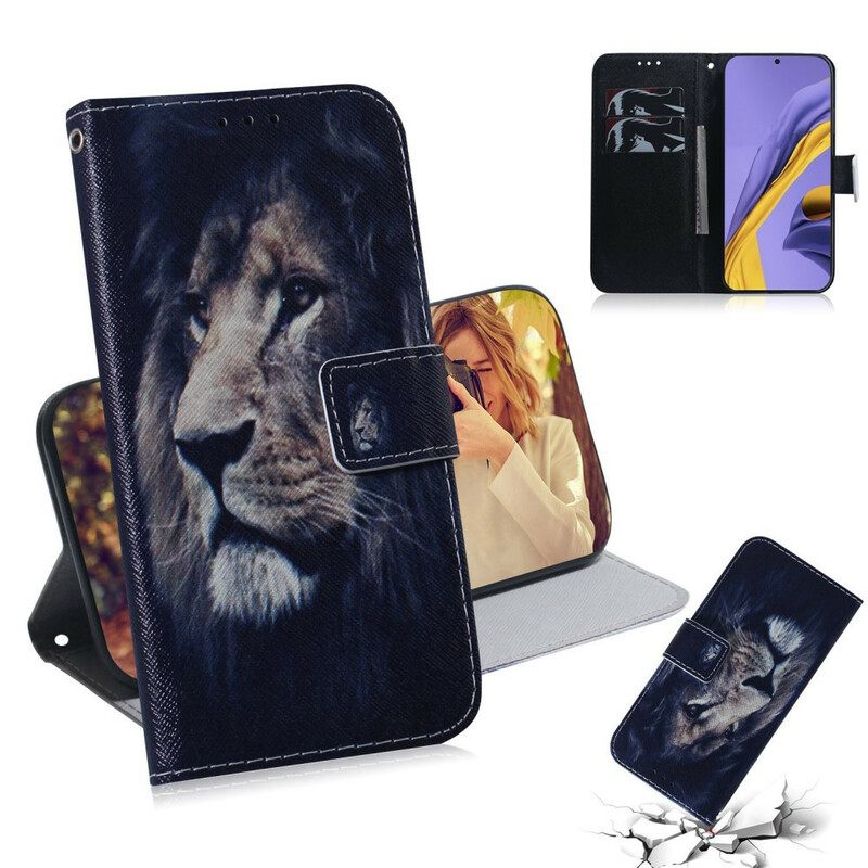 Κάλυμμα Samsung Galaxy A51 Ονειρεύεται Λιοντάρι