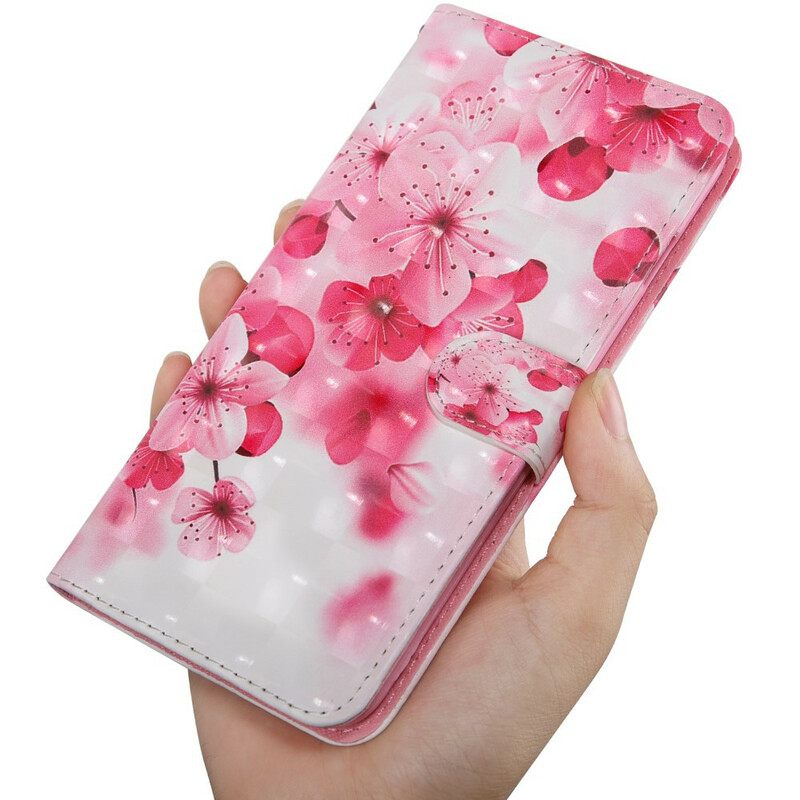 Κάλυμμα Samsung Galaxy A51 Ροζ Λουλούδια