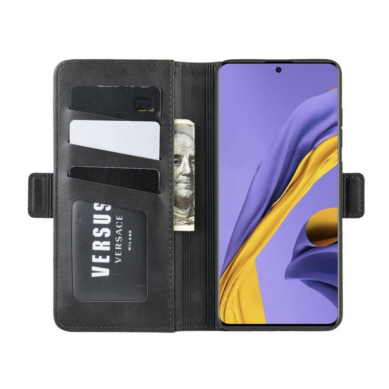 Κάλυμμα Samsung Galaxy A51 Θήκη Flip Διπλό Πτερύγιο