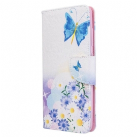 Κάλυμμα Samsung Galaxy A51 Ζωγραφισμένες Πεταλούδες Και Λουλούδια