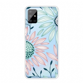 Θήκη Samsung Galaxy A51 Διαφανές Ένα Λουλούδι