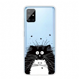 Θήκη Samsung Galaxy A51 Κοιτάξτε Τις Γάτες