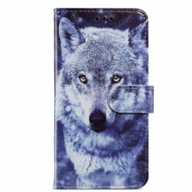 Θήκη Flip Google Pixel 7A με κορδονι Strappy Wolf Μου